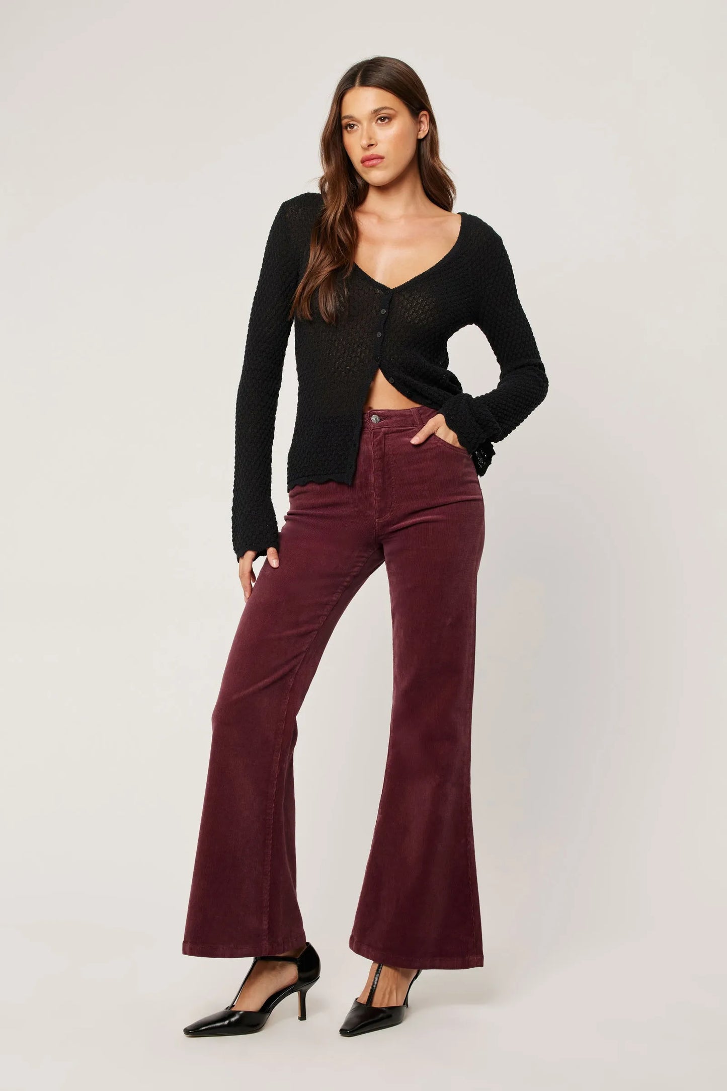Eastcoast Flare Baby Cord - Ox Blood