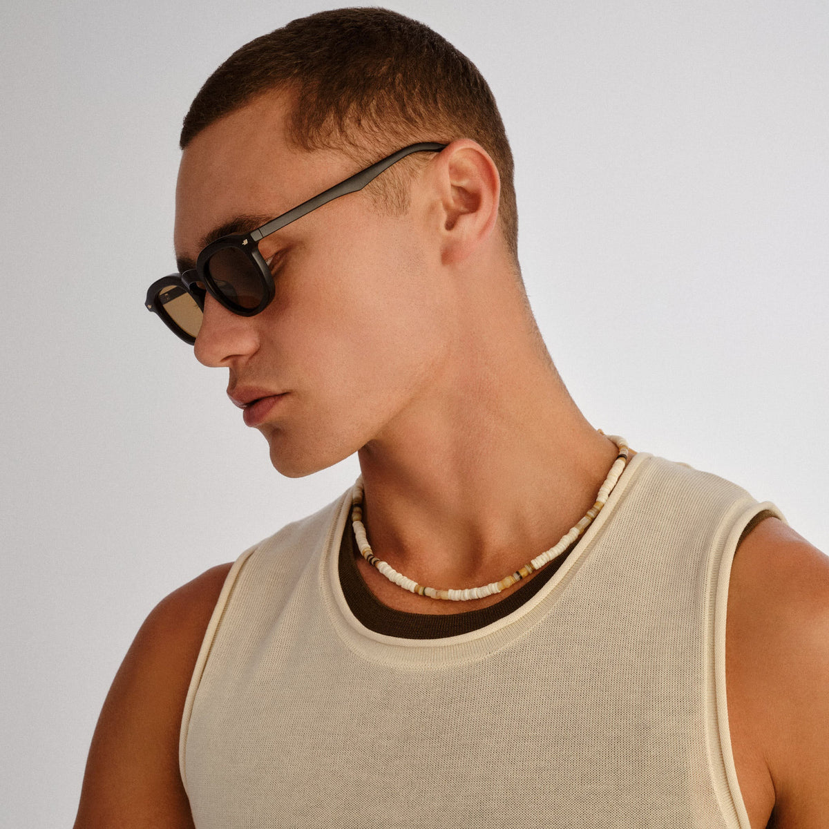 Heart Throb Sunglasses - Black Brown Lens