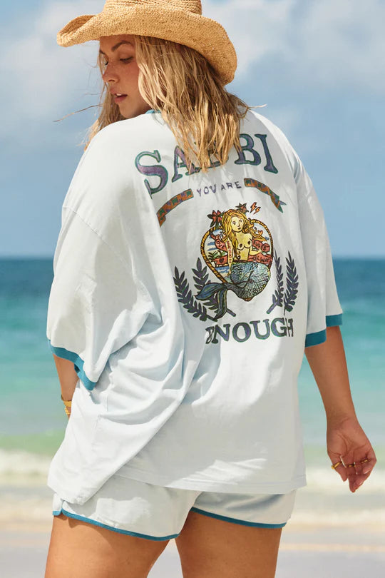 The You Are Enough Tee - Blue