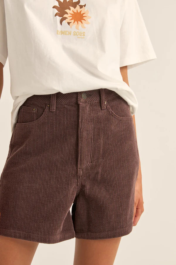 Escape Cord Short- Chocolate