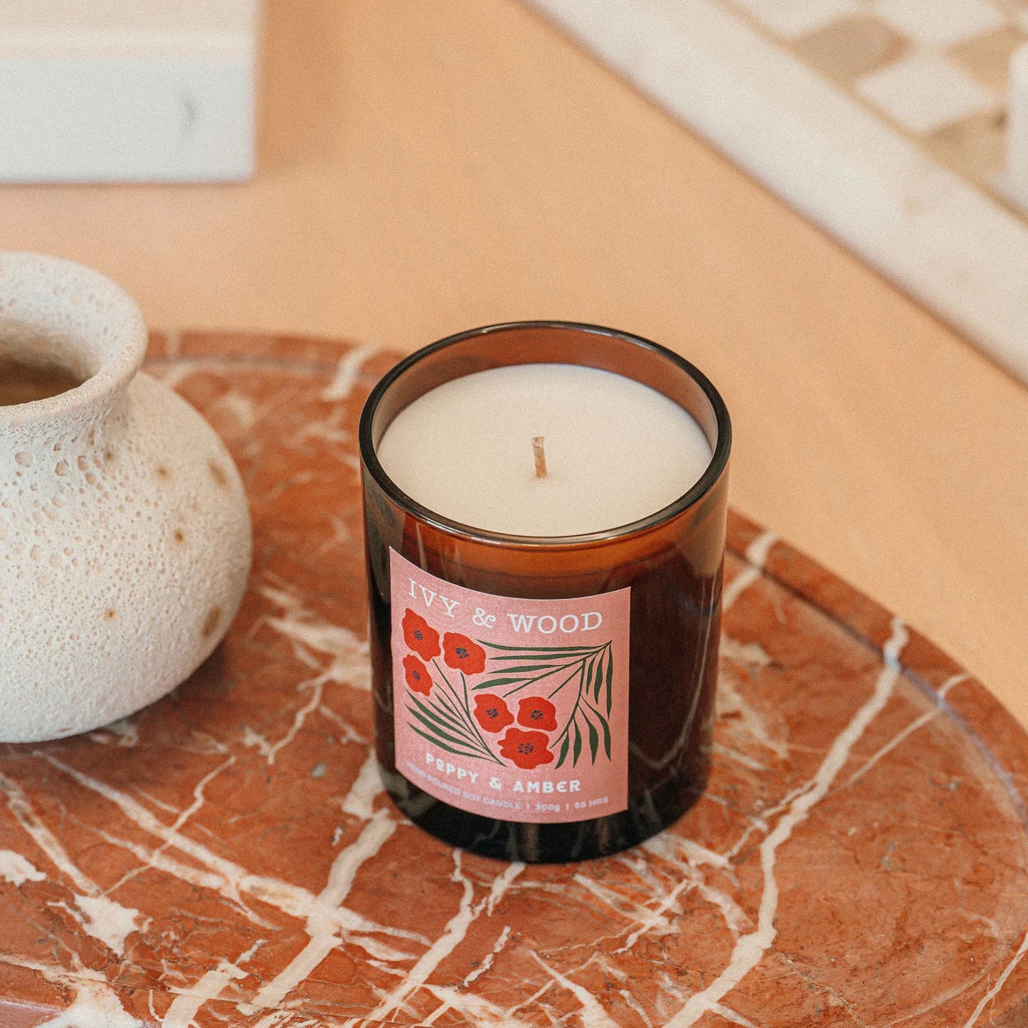 Poppy and Amber Candle