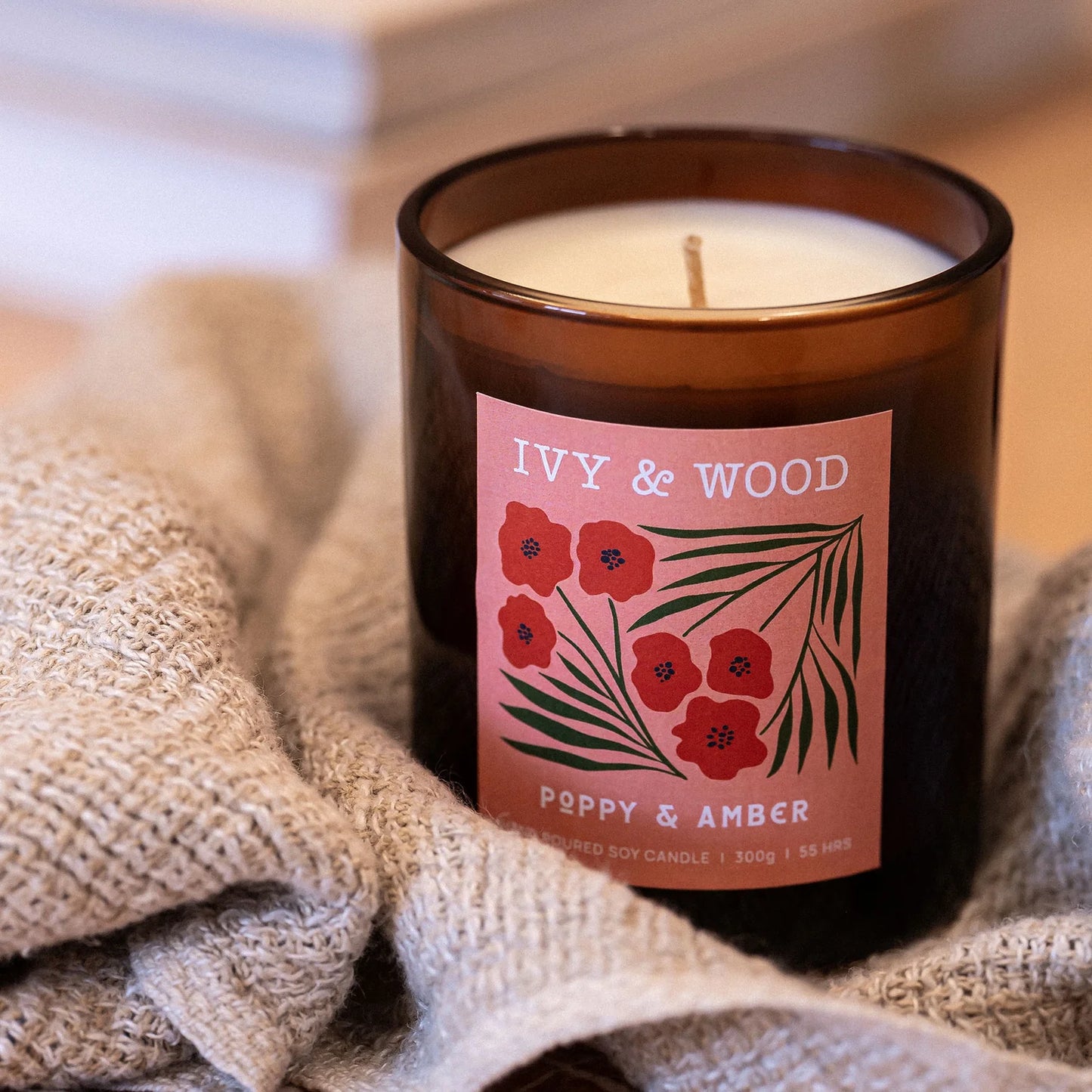 Poppy and Amber Candle