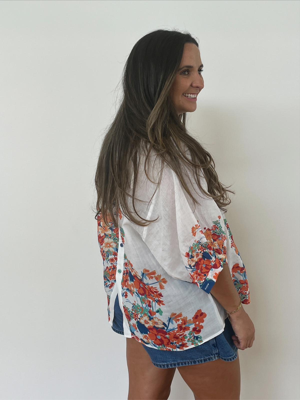 Garden Party Linen Shirt - White