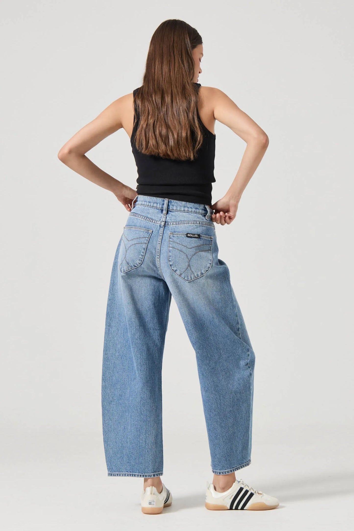 Gigi Barrel Jean - Brad Blue