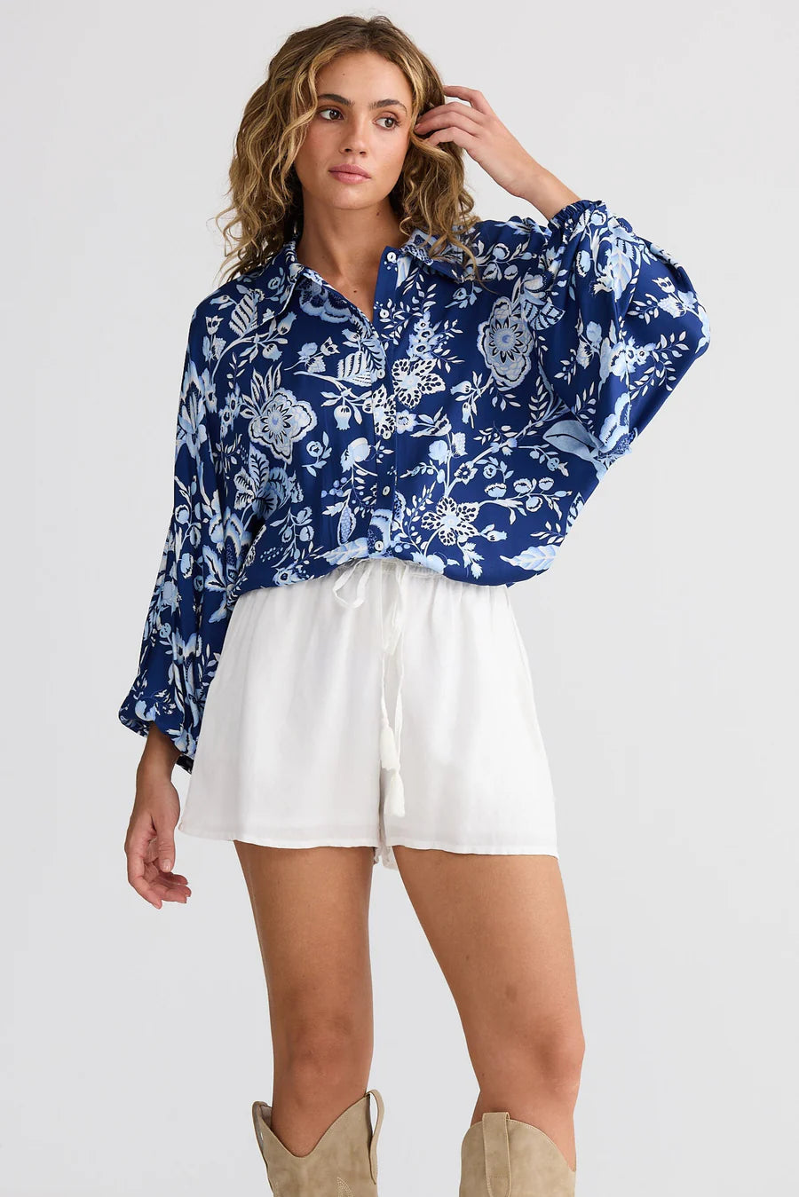 Hazel Shirt - Celestial Bloom