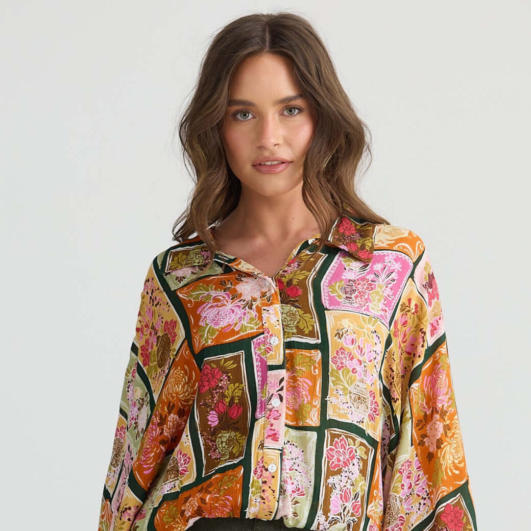 Hazel Shirt - Postcard Petals