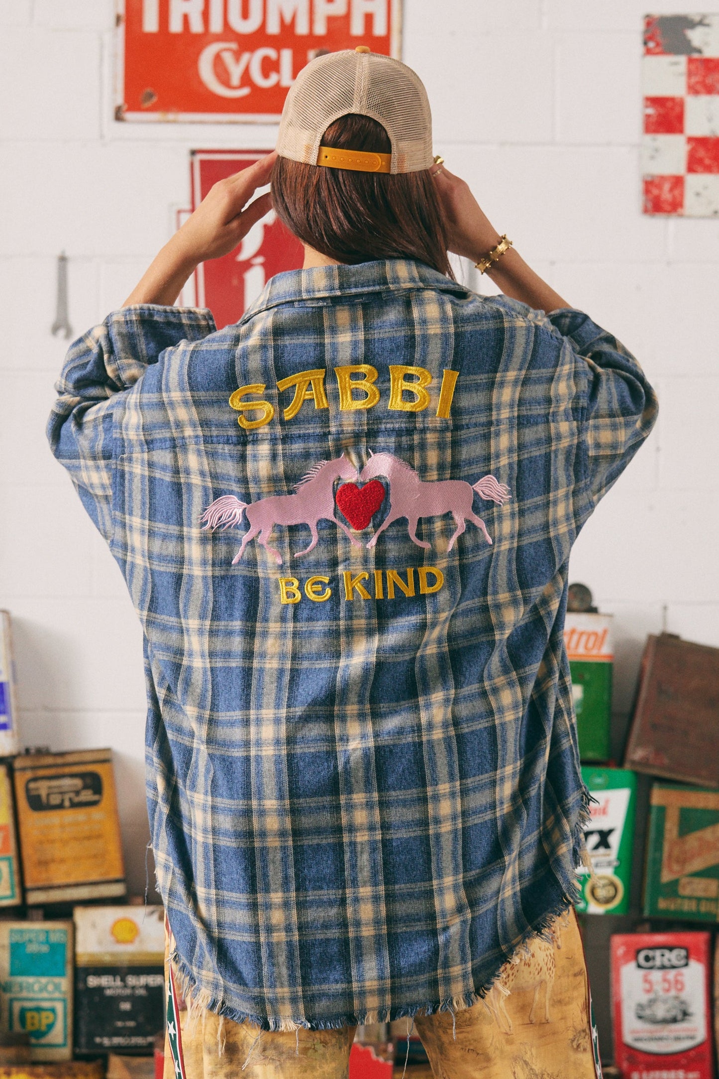 The Horses Power Flannel Shirt - Blue
