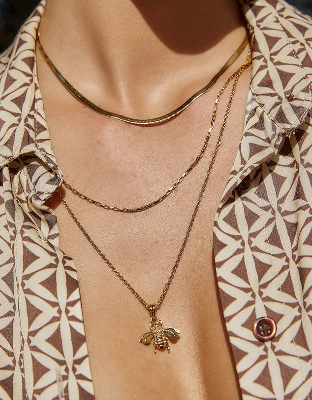 Honey Bee Gold Necklace