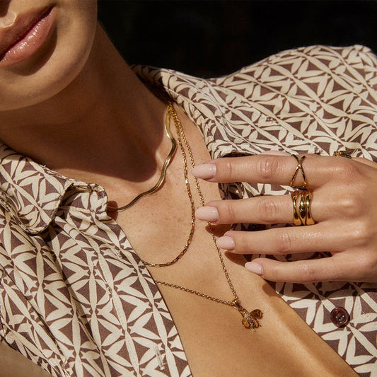 Honey Bee Gold Necklace