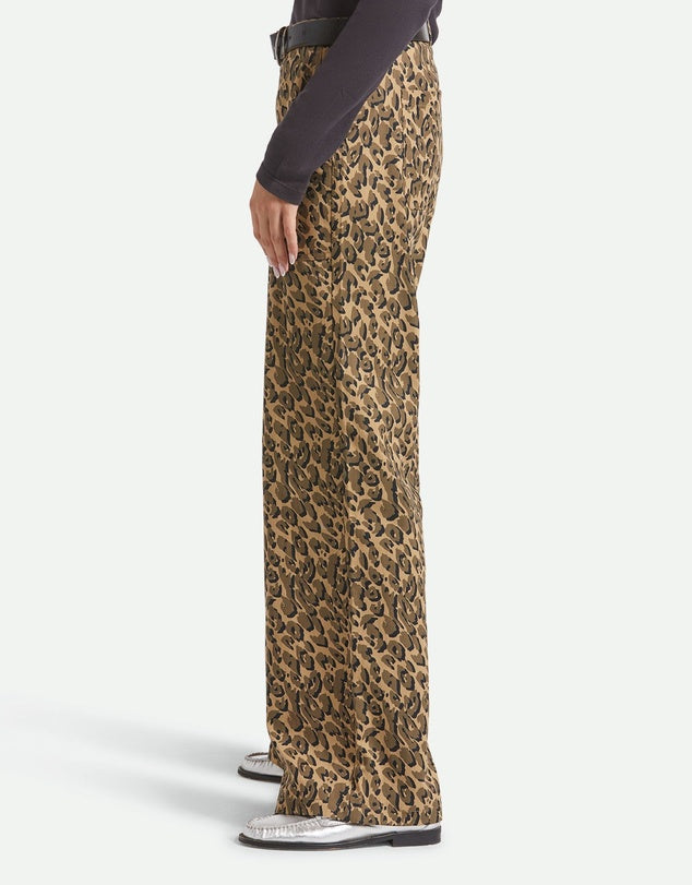 Jane Utility Wide Leg Pant - Brown Cheetah