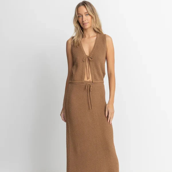 Jossie Knit Maxi Skirt - Chocolate