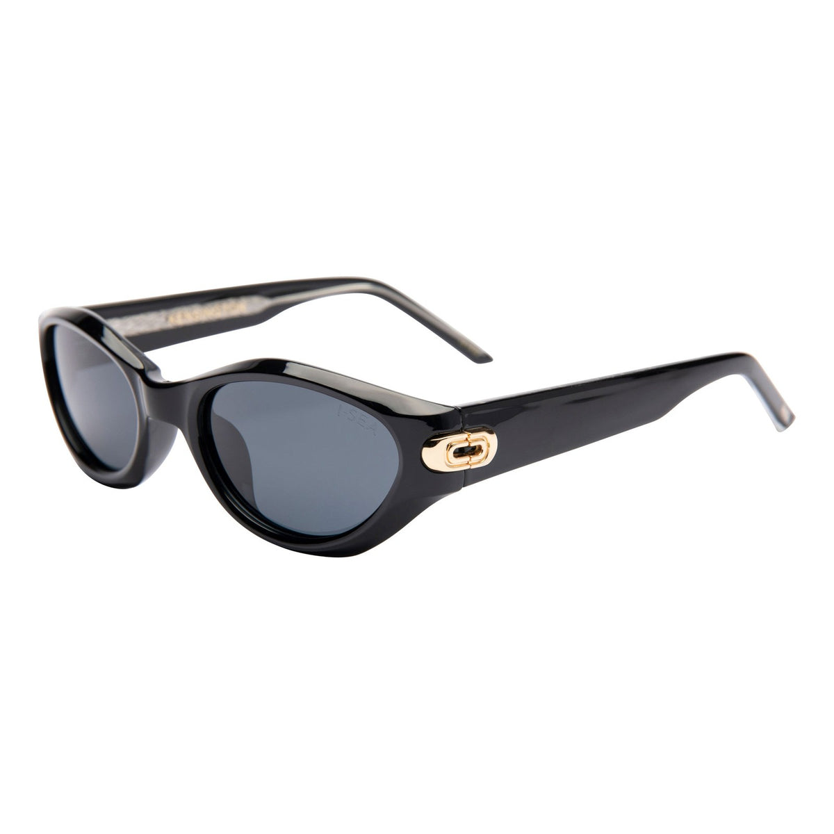 I-SEA Kensington sunglasses, black frame with smoke polarised lens