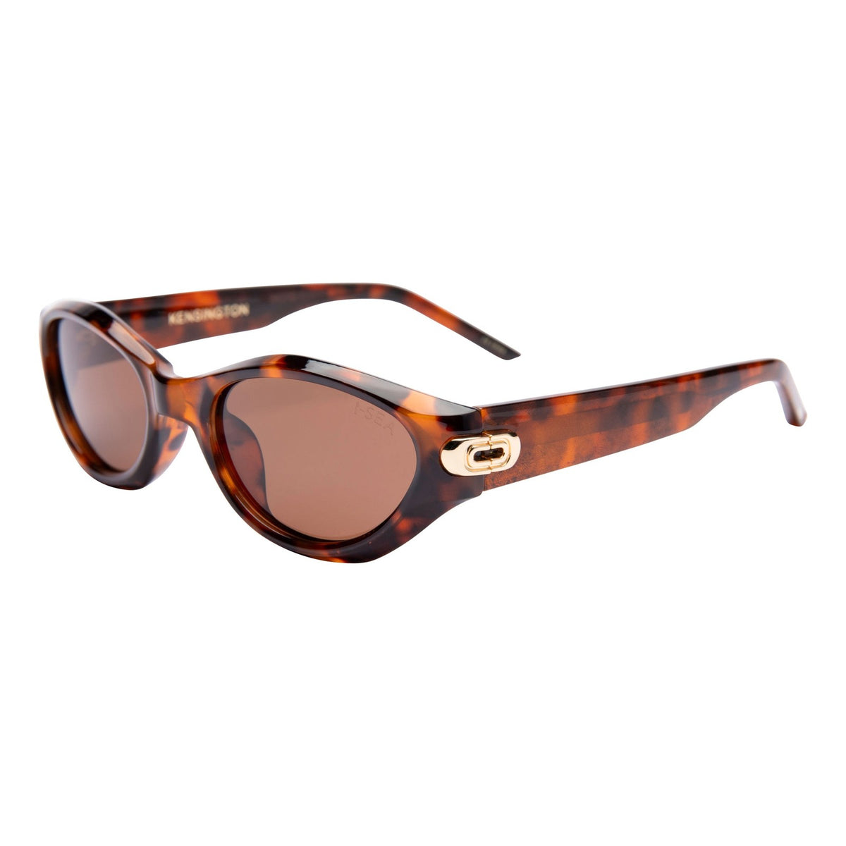 I-SEA Kensington sunglasses, tort frame with brown polarised lens