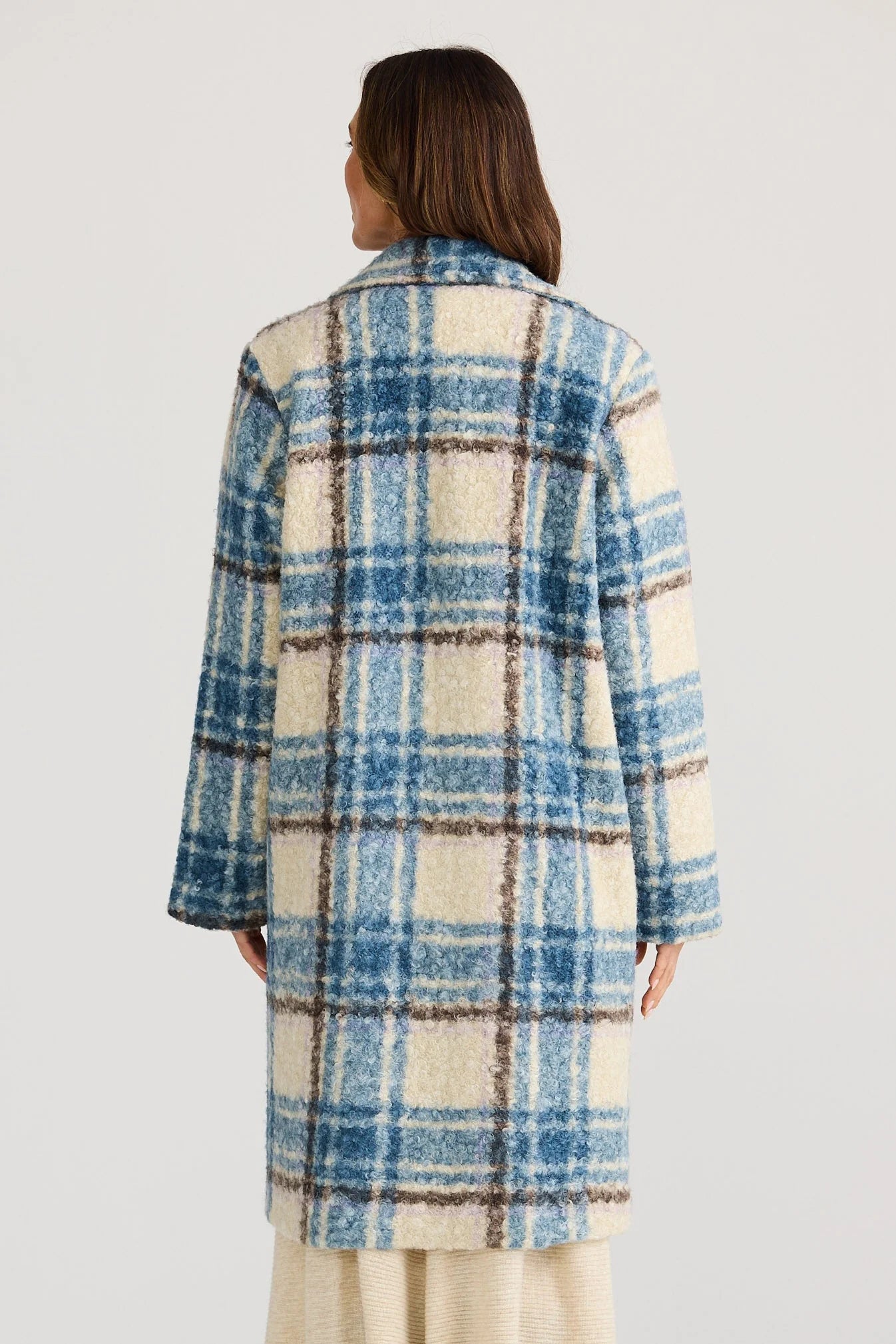 Lana Coat - Blue Check