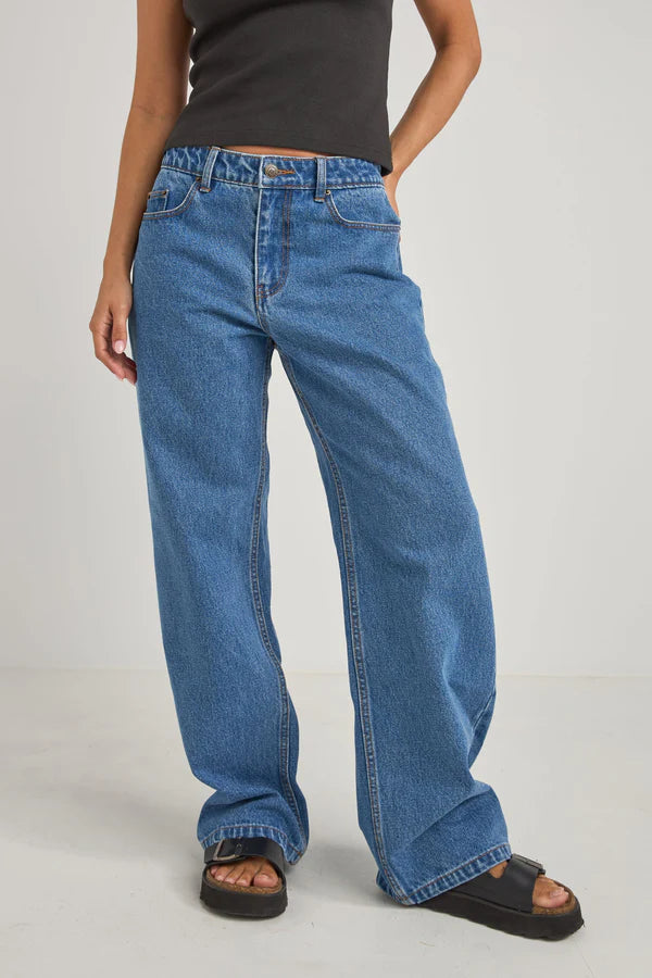 Lula Low Rise Pant - Sea Blue