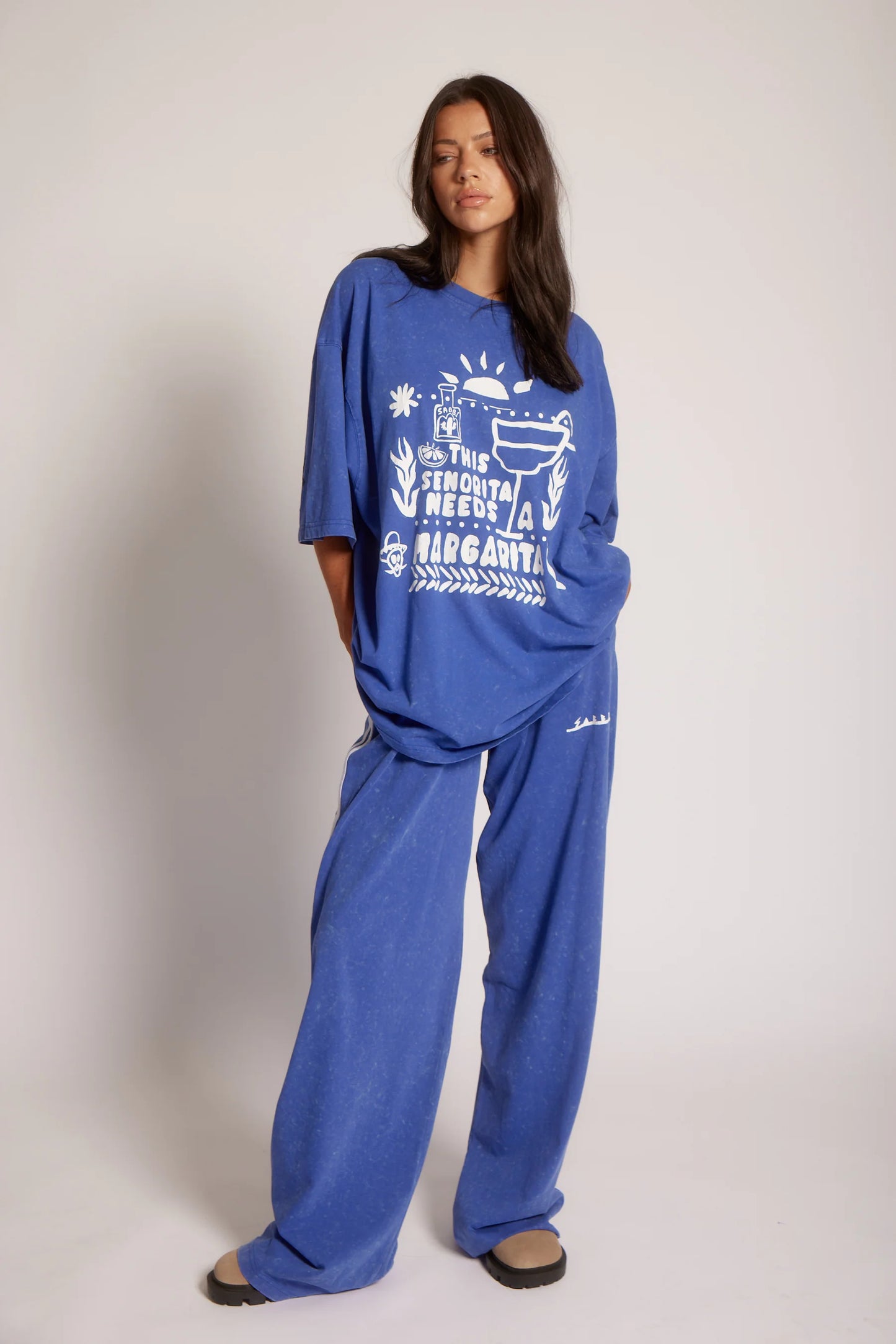 The Margie Oversized Tee - Royal Blue