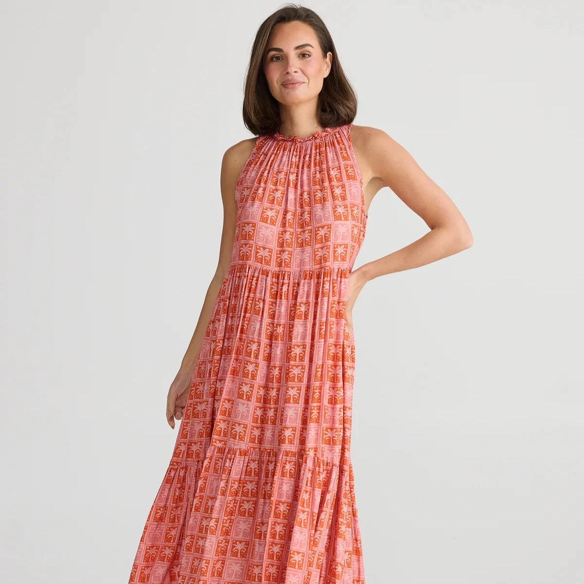 Margot Dress - Disco Palm