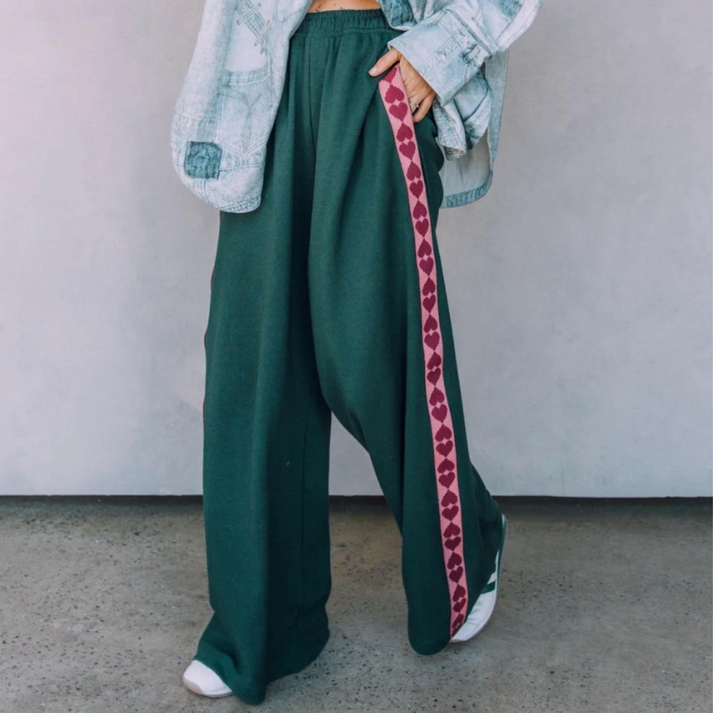 The Raving Hearts Pants - Green