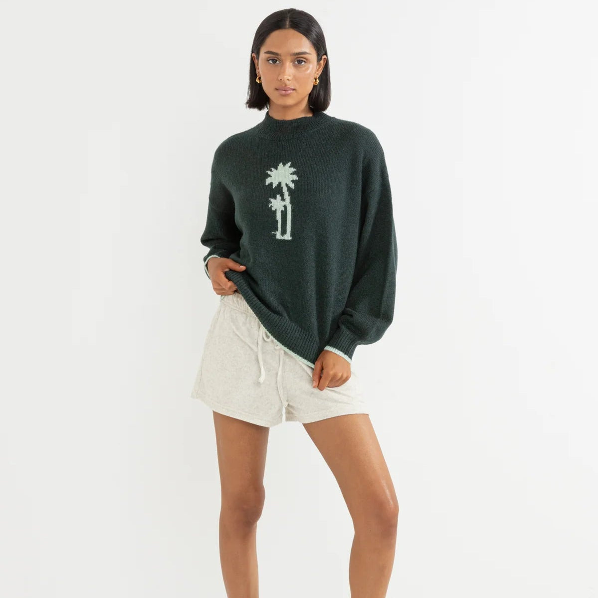 Palm Shadow Jumper - Jade