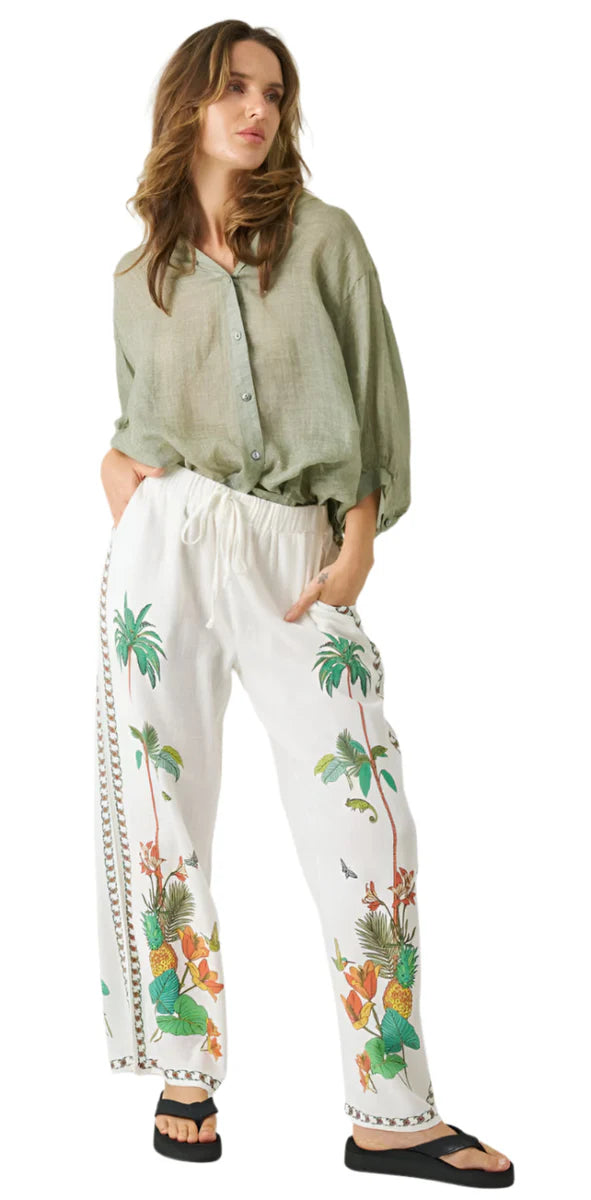 Palm Grove Bliss Pants - White