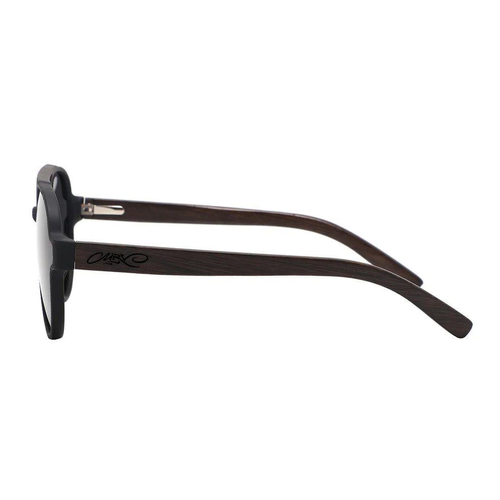 MRV Eco Bamboo Pilot Sunglasses - Black