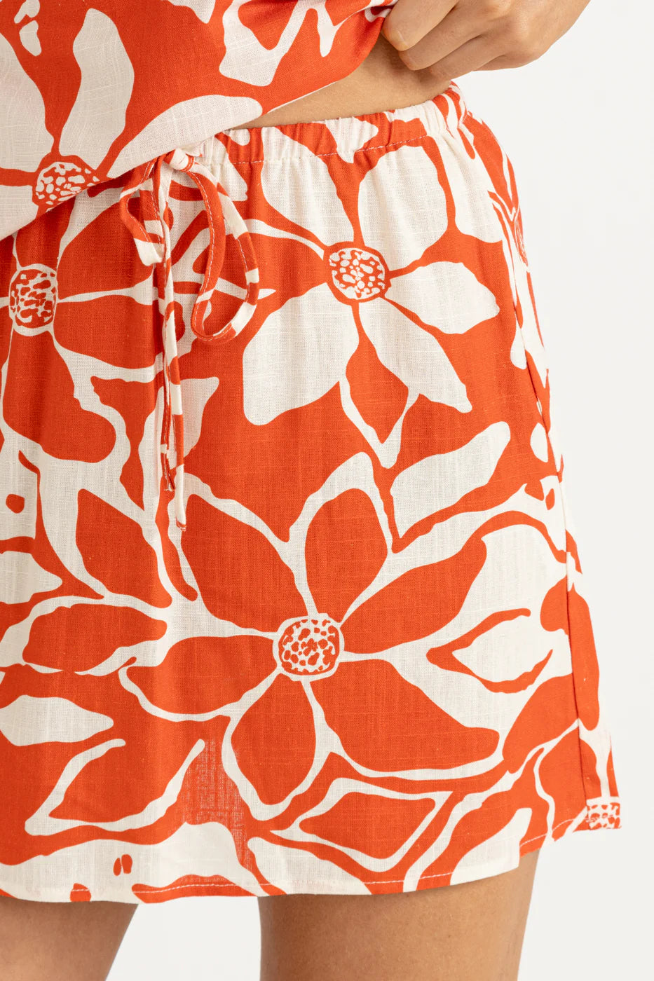 Poppy Mini Skirt - Red