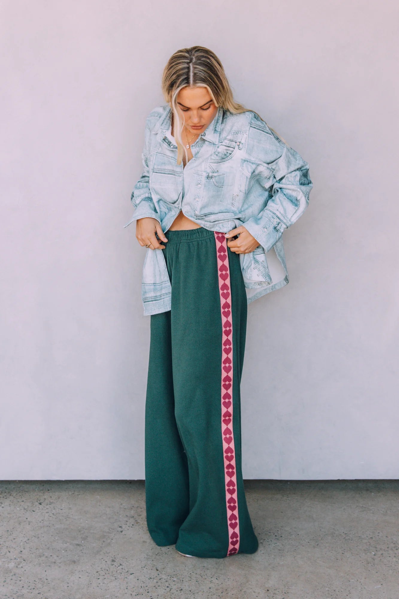 The Raving Hearts Pants - Green