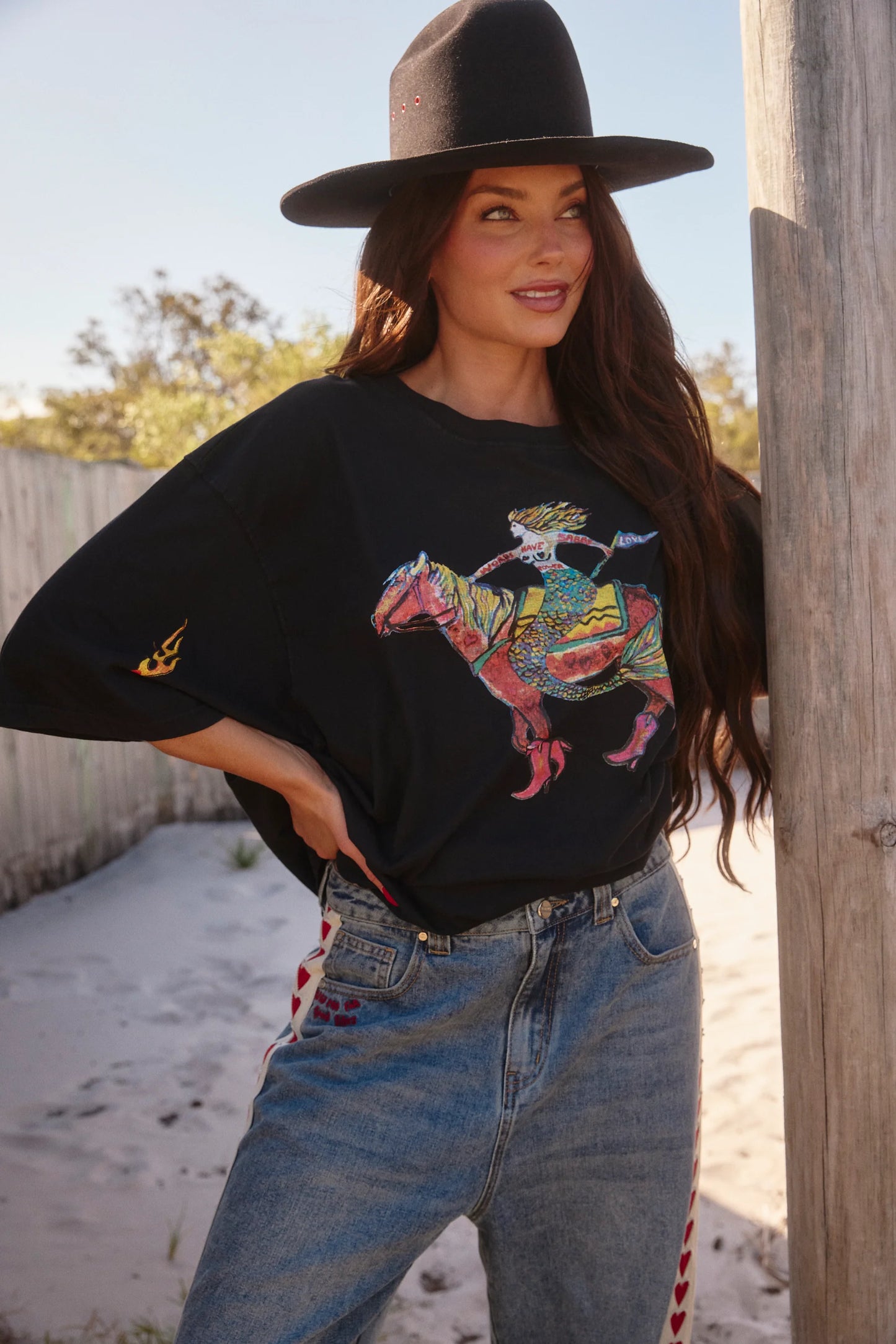The Raving Hearts Denim Jeans