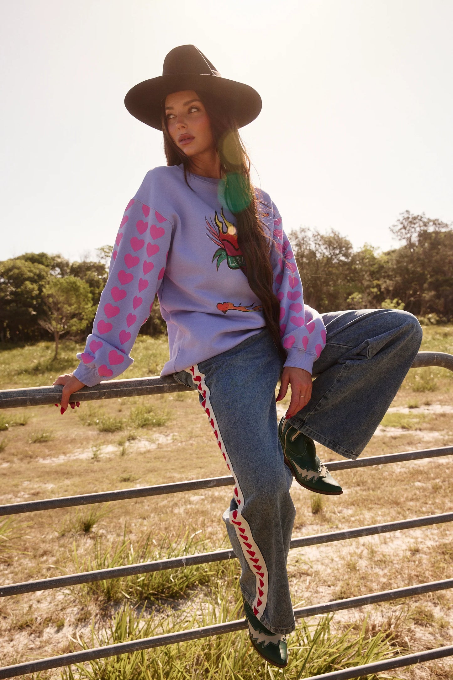 The Raving Hearts Denim Jeans