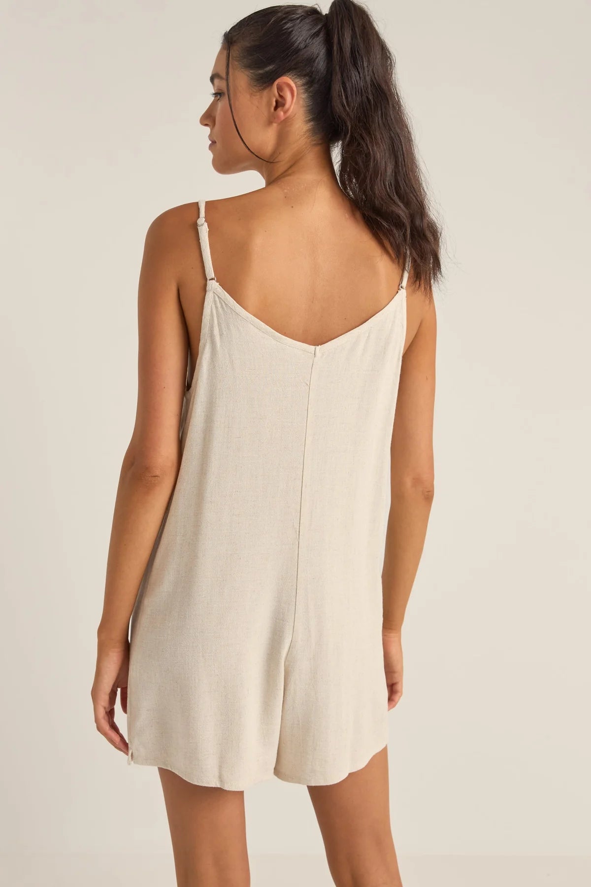 Essential Adjustable Romper - Oat