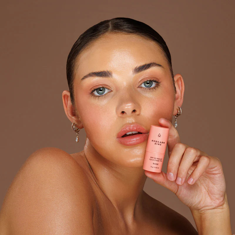 Natural Lip and Cheek Tint - Rose