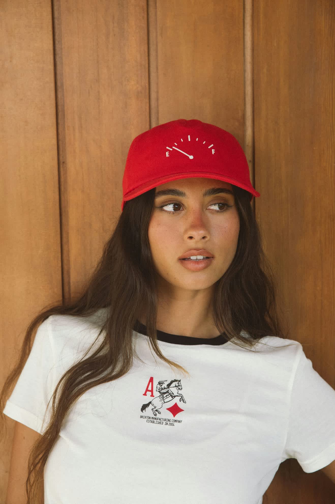 Running on Empty Hat - Crimson/White