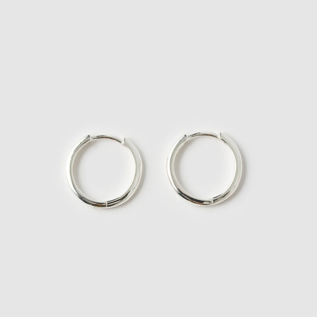 Scarlet Silver Hoop Earrings