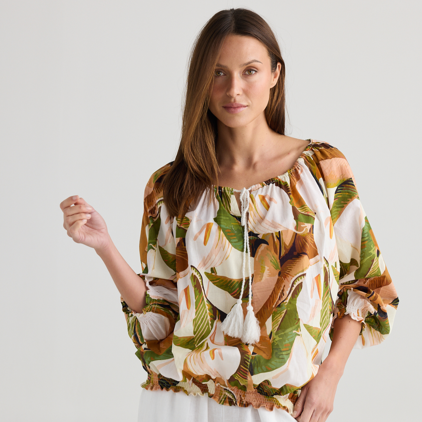 Seaside Top - Autumn Jungle