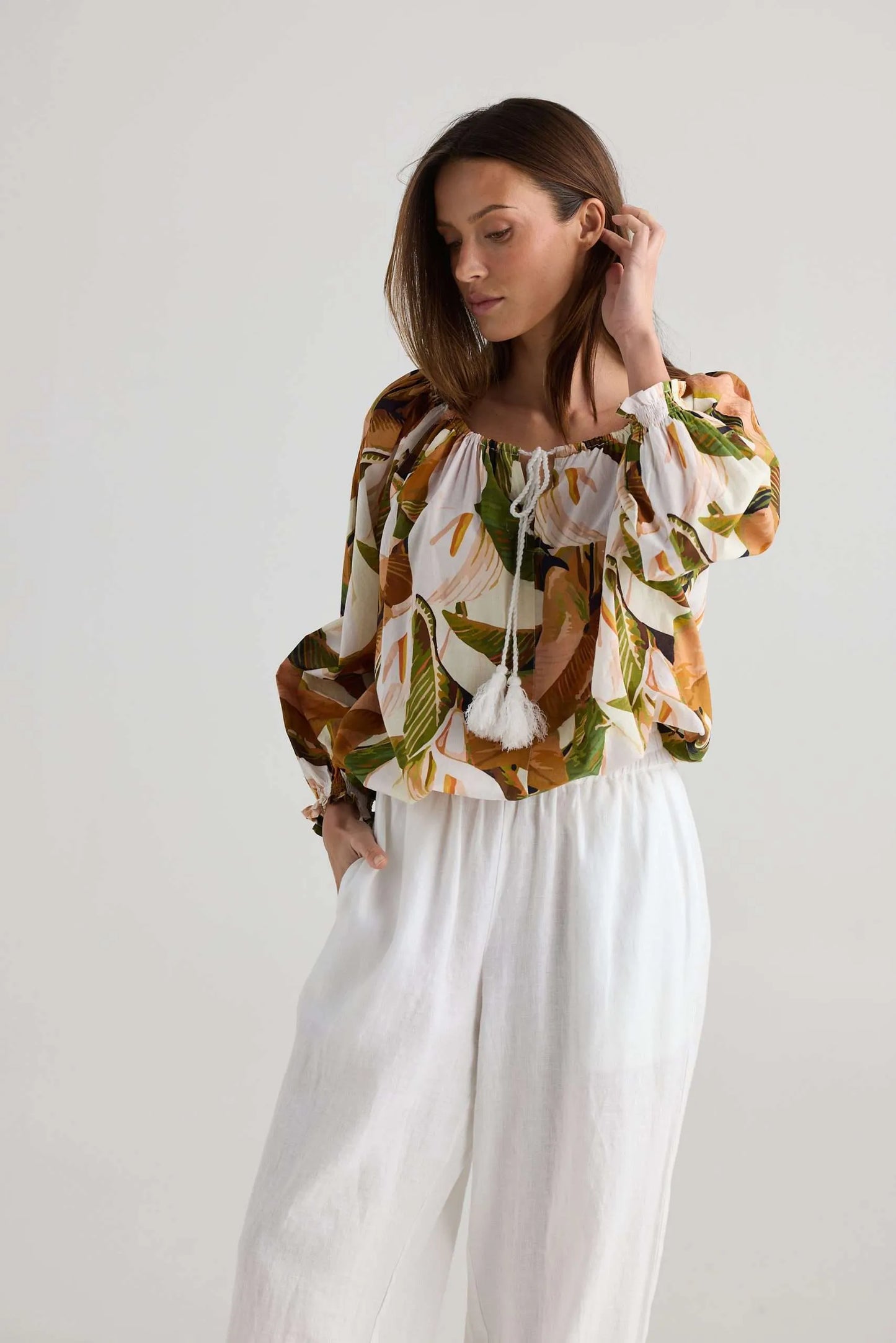Seaside Top - Autumn Jungle
