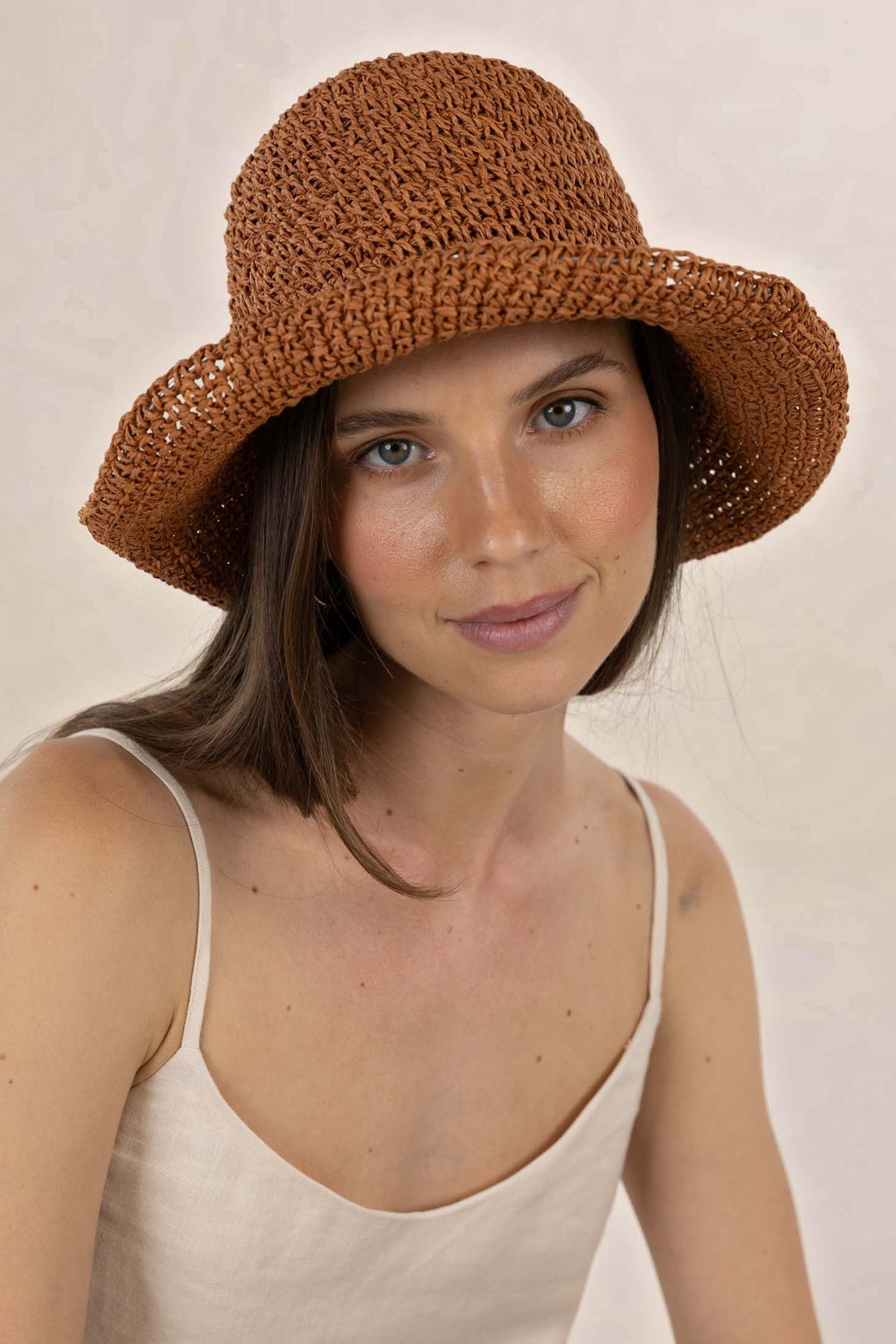Humidity Lifestyle Seaside Bucket Hat - Rust