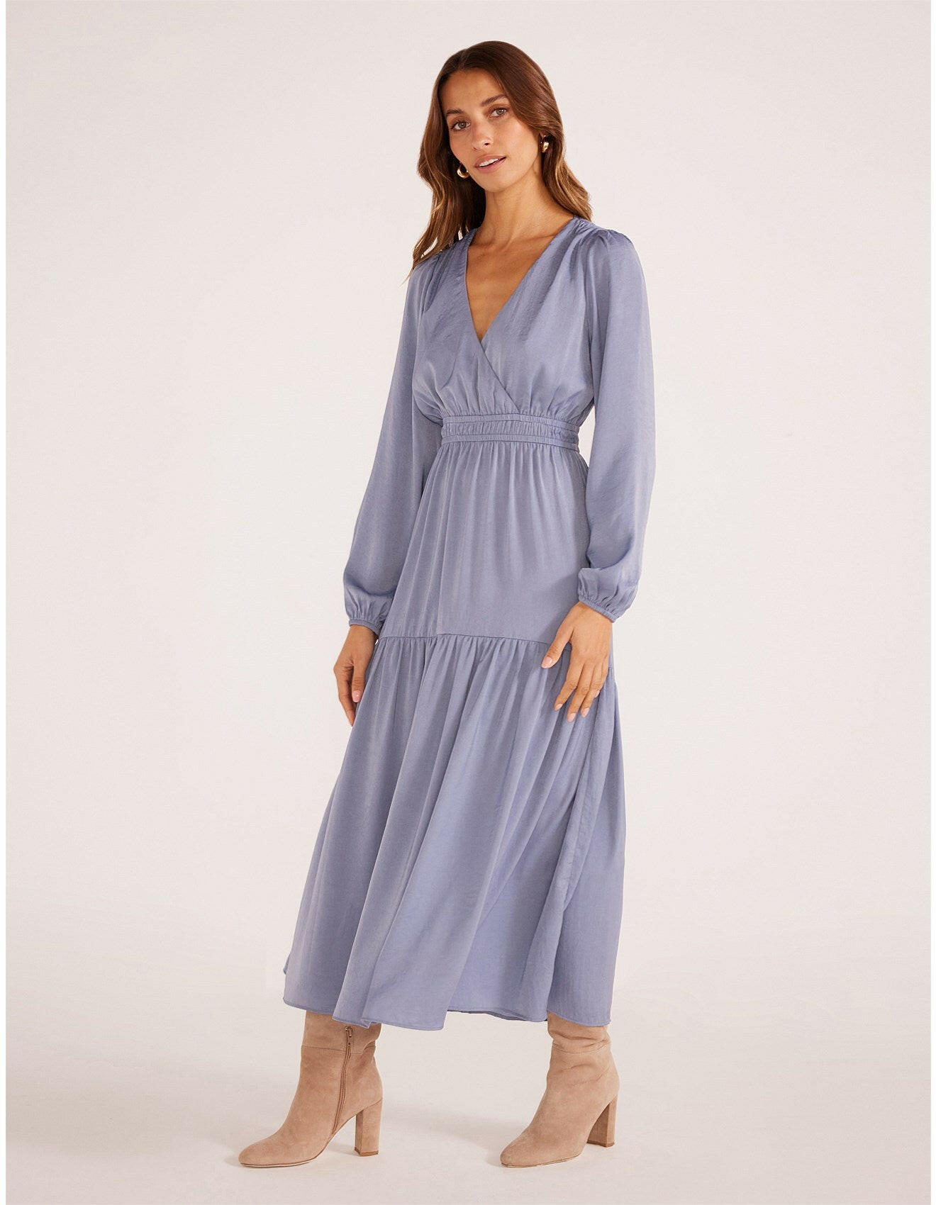 Senna Midi Dress - Slate