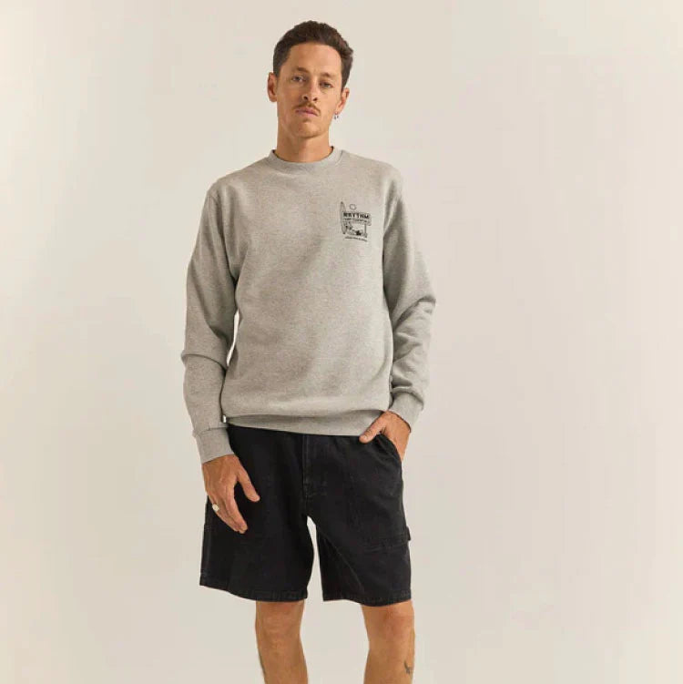 Siesta Fleece Crew - Grey Heather