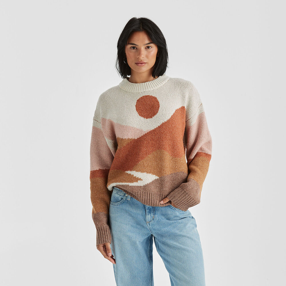 Through Valleys Knit - Sepia