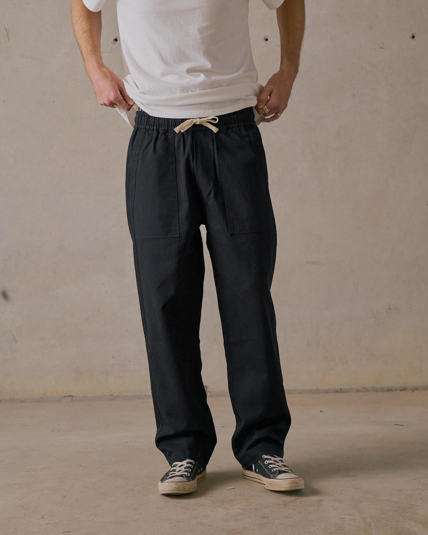 Twill Pants - Black