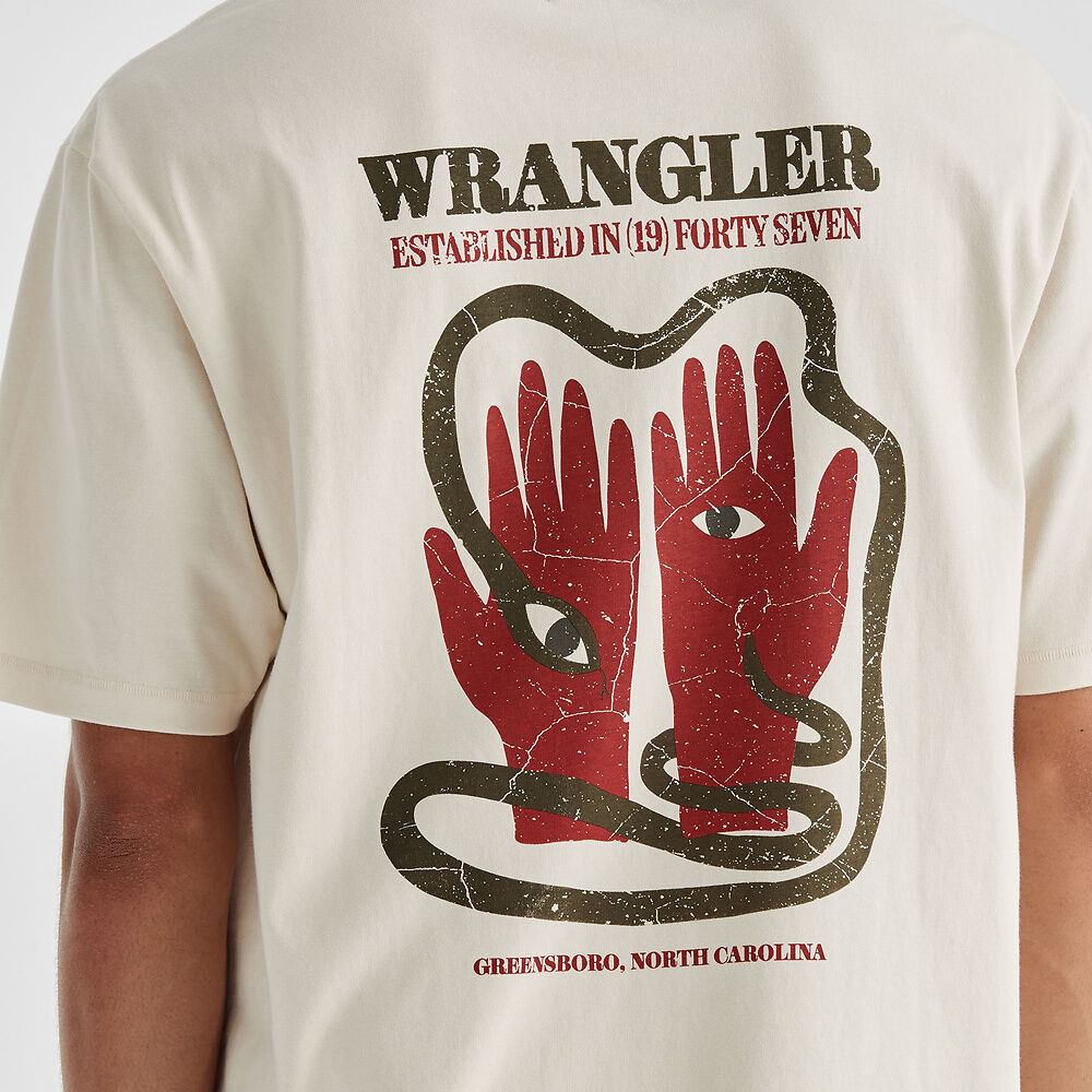 Two Hands Slacker Tee - Ecru