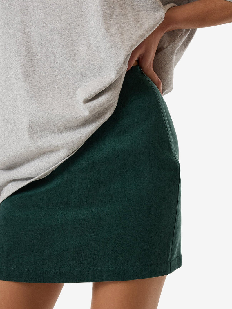 Valentina Mini Skirt - Deep Emerald