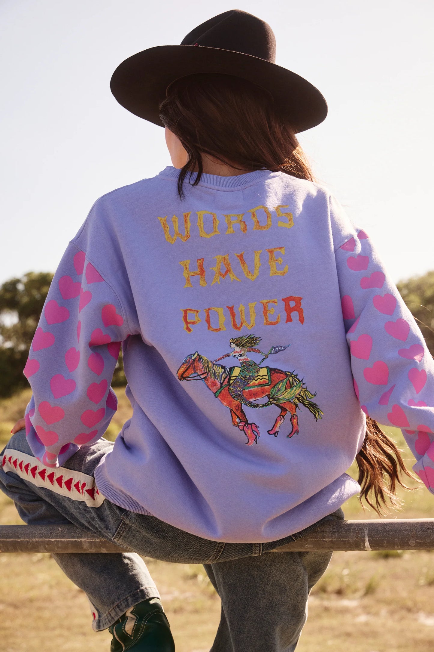 Words Have Power Diego Jumper - Lilac