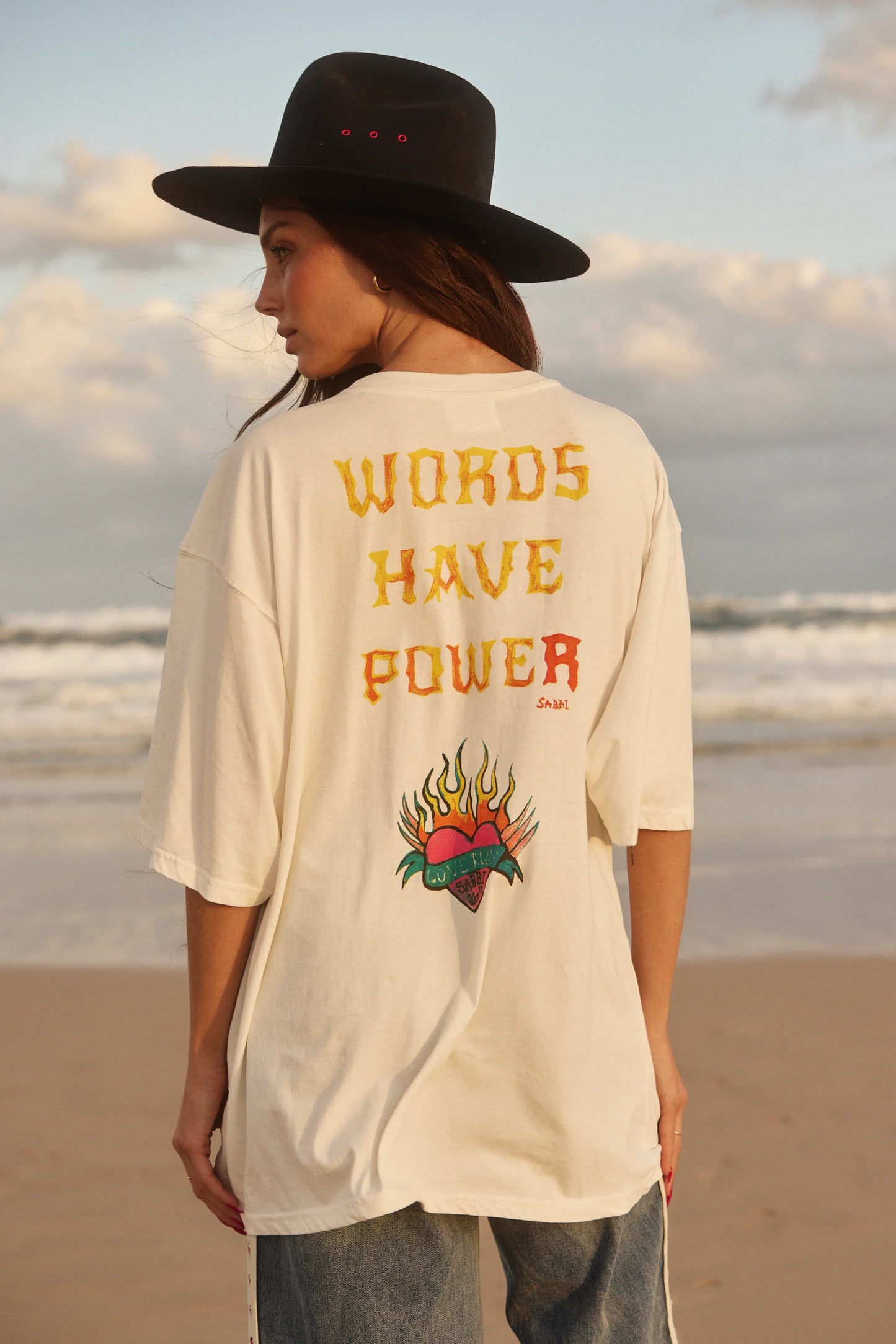 The Words Have Power Tee - Marshmallow