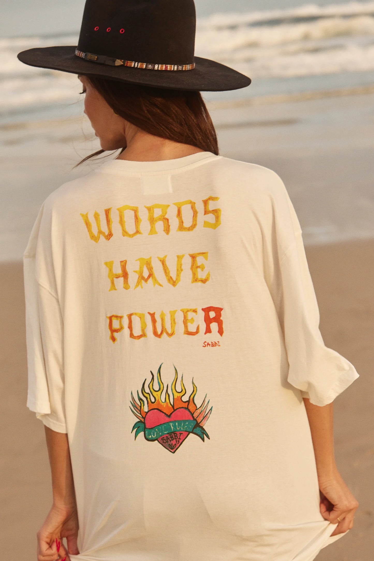 The Words Have Power Tee - Marshmallow