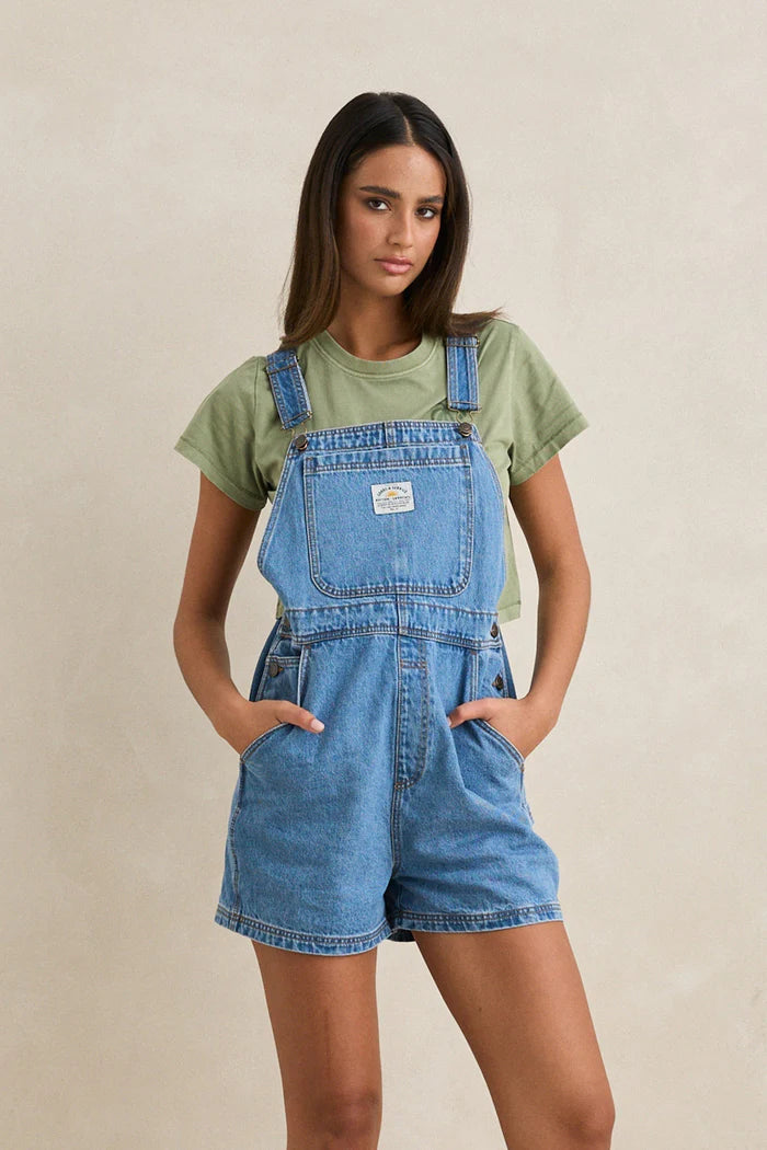 Tide Short Overall - Worn Indigo