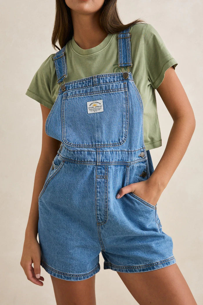 Tide Short Overall - Worn Indigo