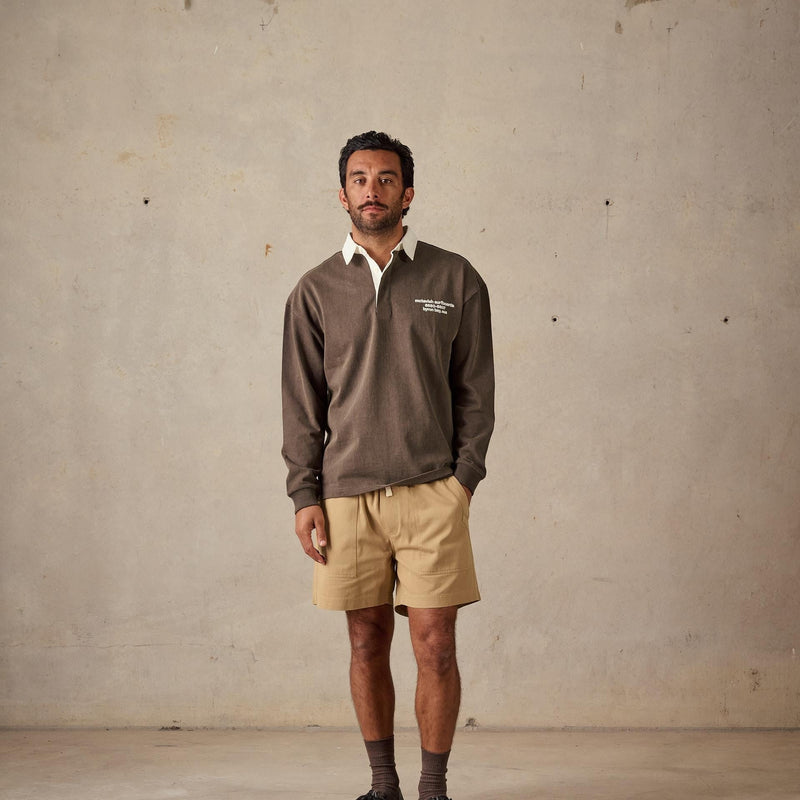 Twill Shorts - Tan