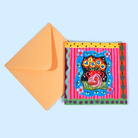 Virgo Zodiac Card