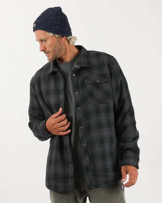 Canyon Sherpa Flannel - Light Charcoal
